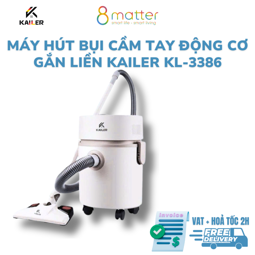 Máy hút bụi gia đình Kailer KL-3386