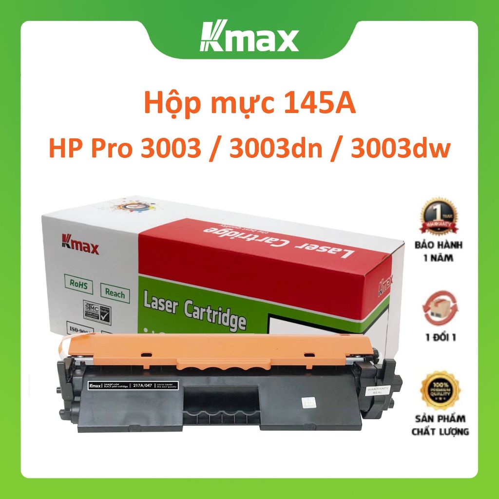 Hộp mực (có chip) HP Pro 3003 / 3003dn / 3003dw mã mực 145A (W1450A) || Kmax