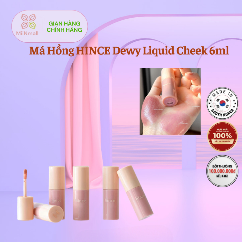Má Hồng HINCE Dewy Liquid Cheek 6ml