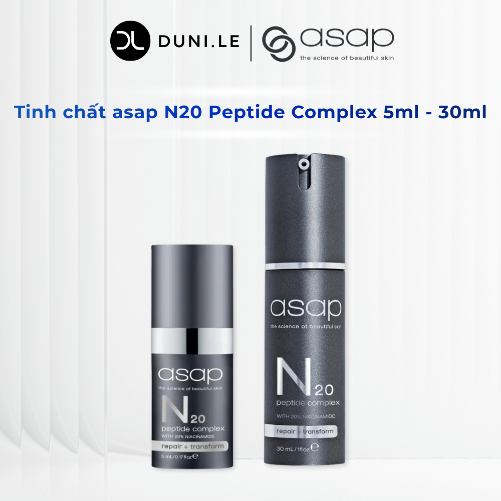 Tinh chất chống lão hóa Asap N20 Peptide Complex 5ml - 30ml | Duni Le Store