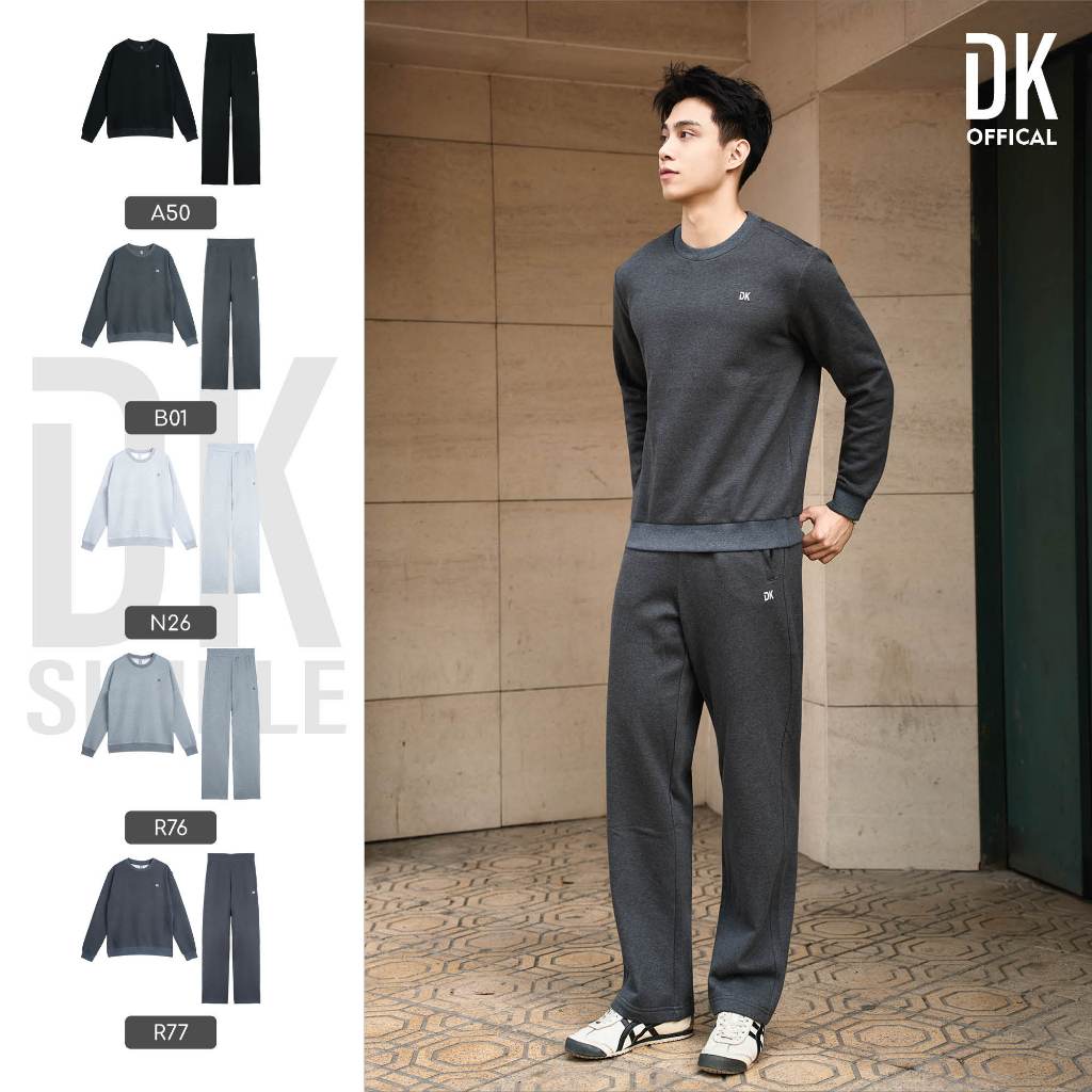 Bộ nỉ nam Essentials (Áo Sweater & Quần Jogger) DK Menswear