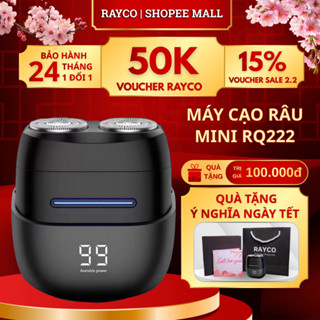Máy cạo râu nam Rayco RQ-222, máy cạo râu mini chính hãng, cảm ứng, chống nước IPX7, hộp quà tặng