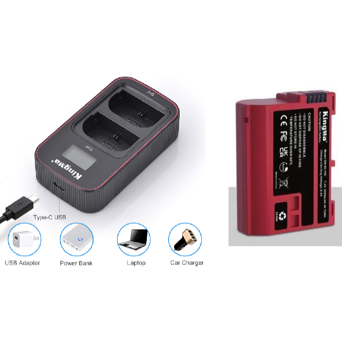 Pin sạc Kingma for máy ảnh Nikon EN-EL15C Dung lượng 2600mAh
