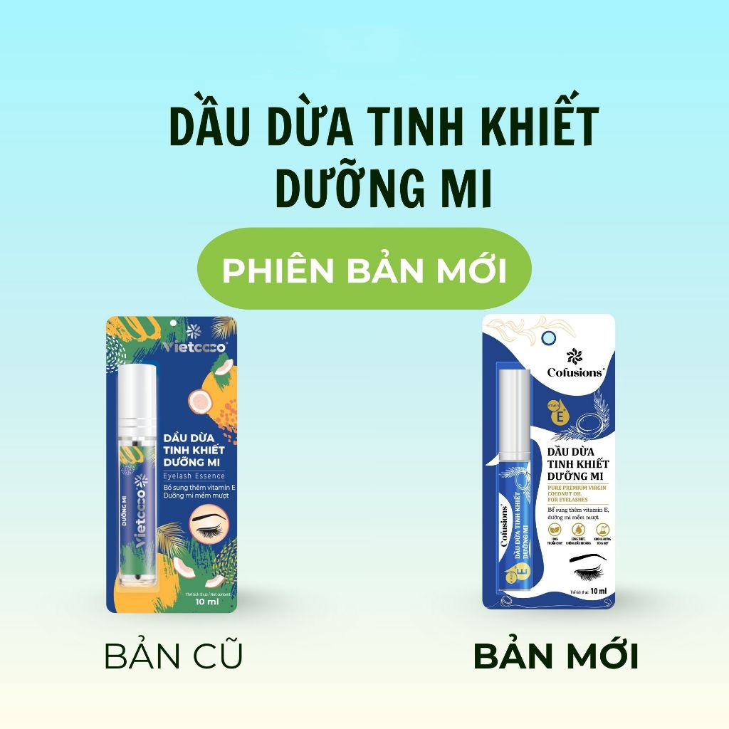 🌿 Mascara Dưỡng Mi Dầu Dừa Vietcoco – Mi Dài, Dày, Cong Tự Nhiên!