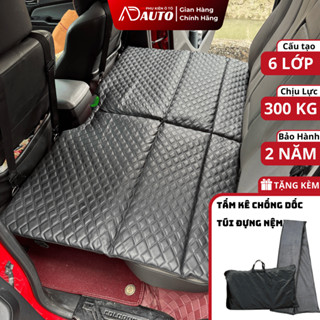 Nệm xe ô tô cao cấp 6 lớp dễ gấp gọn, đệm giường ô tô dành cho tất cả xe, thoải mái, chịu tải tốt, bảo hành 2 năm