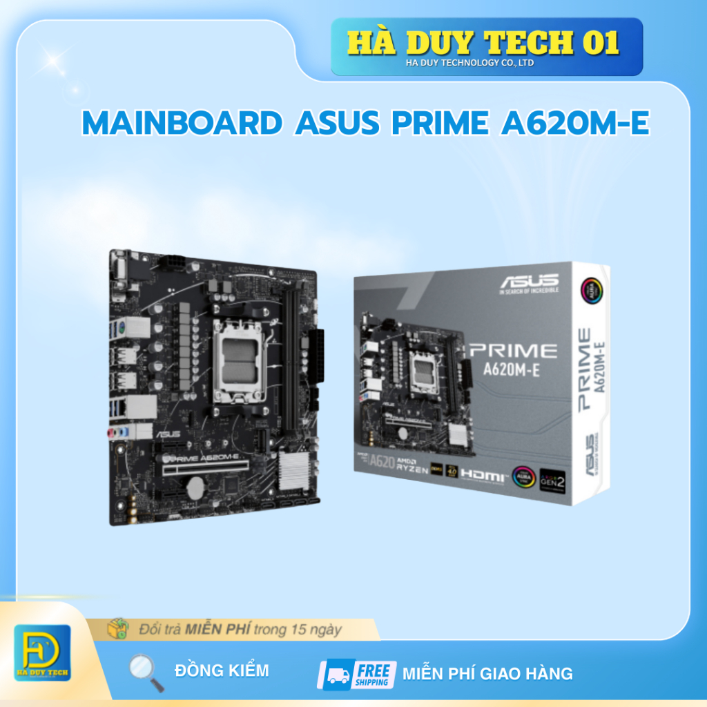 MAINBOARD ASUS PRIME A620M-E - Cam Kết Chính Hãng - BH 36T - Ha Duy Tech