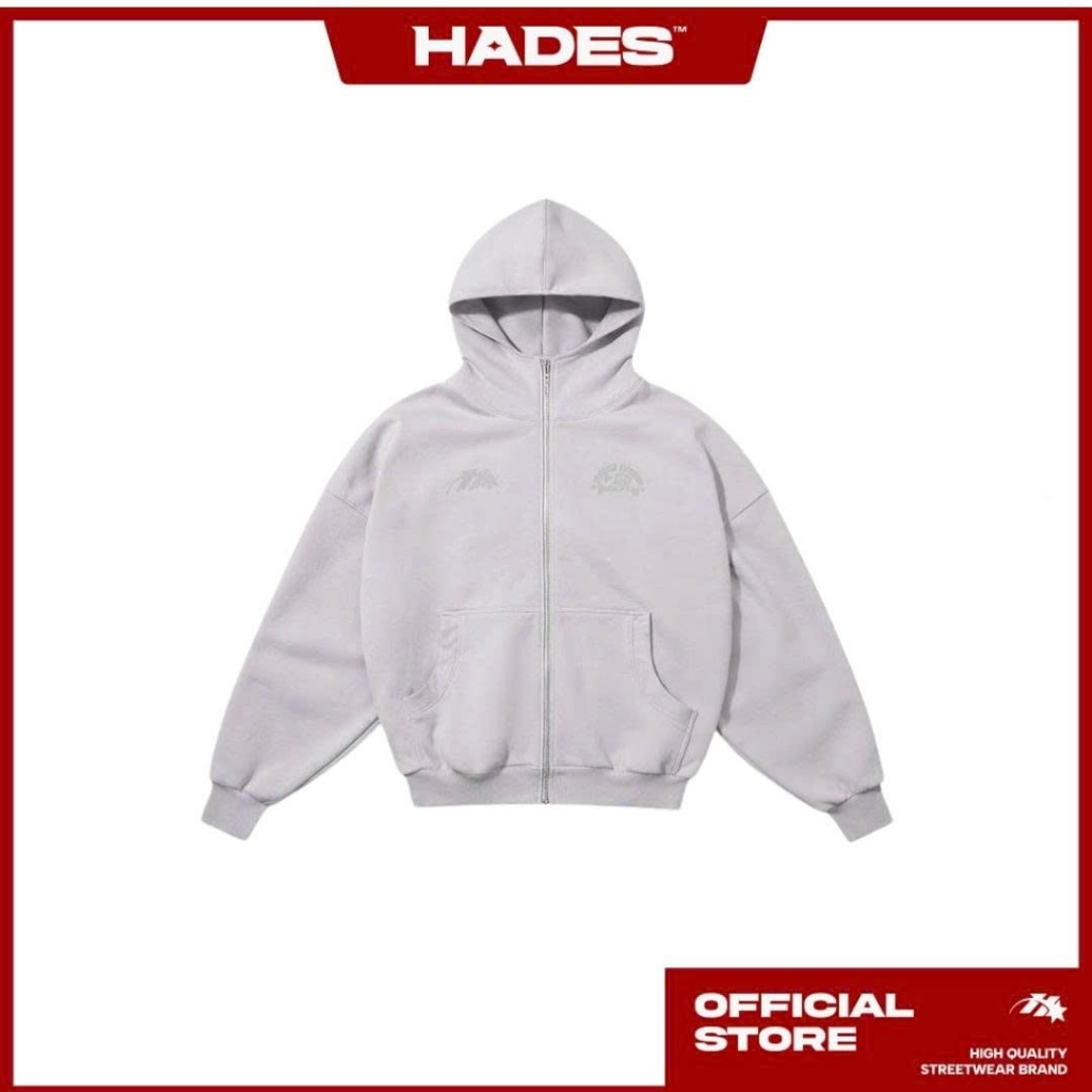 HADES Brand chính hãng Hoodie vải nỉ unisex - HADES Home Body Club Zip Hoodie