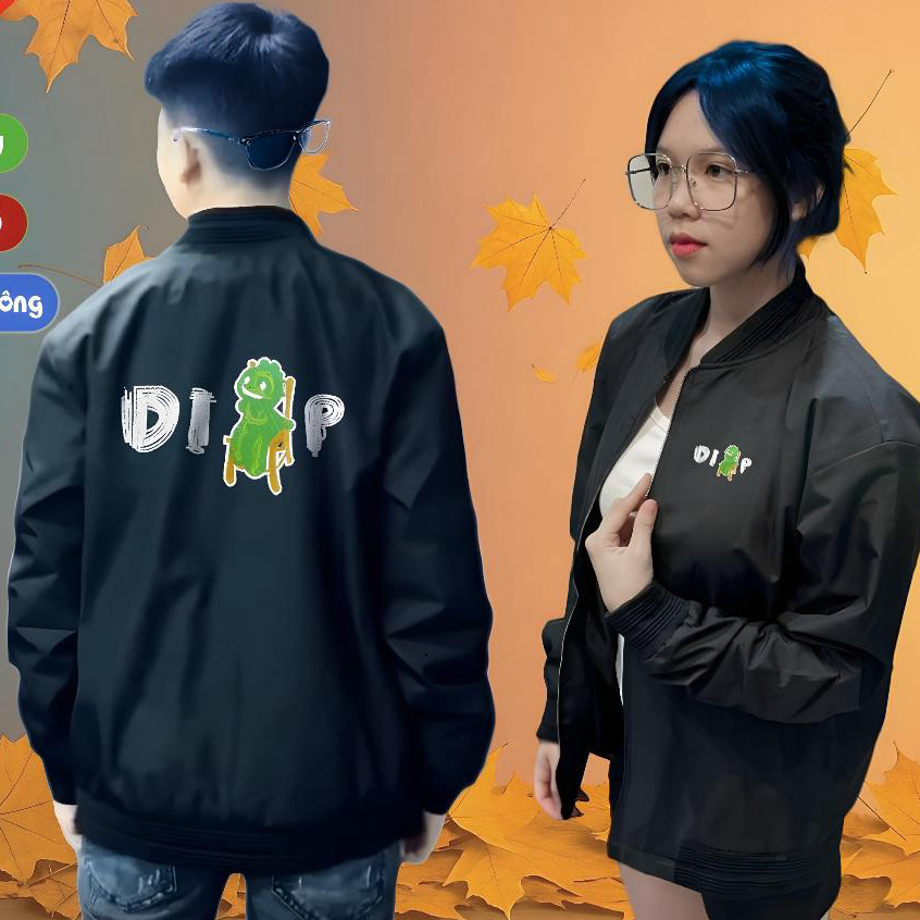 Áo khoác gió 2 lớp KHỦNG LONG full thêu mẫu mới 2025 Menwear Jacket Top qhboypho  2025