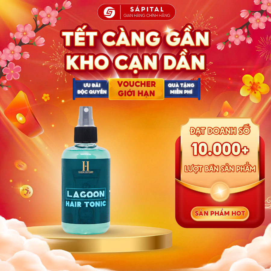 [CHÍNH HÃNG] Xịt tạo phồng Lagoon Hair Tonic - Hỗ trợ bảo vệ nhiệt - Tăng độ phồng kết dính cho tóc