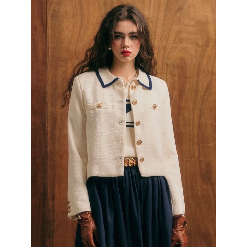Áo Khoác Tweed Cao Cấp Rebecca | 4563 | Lana Official