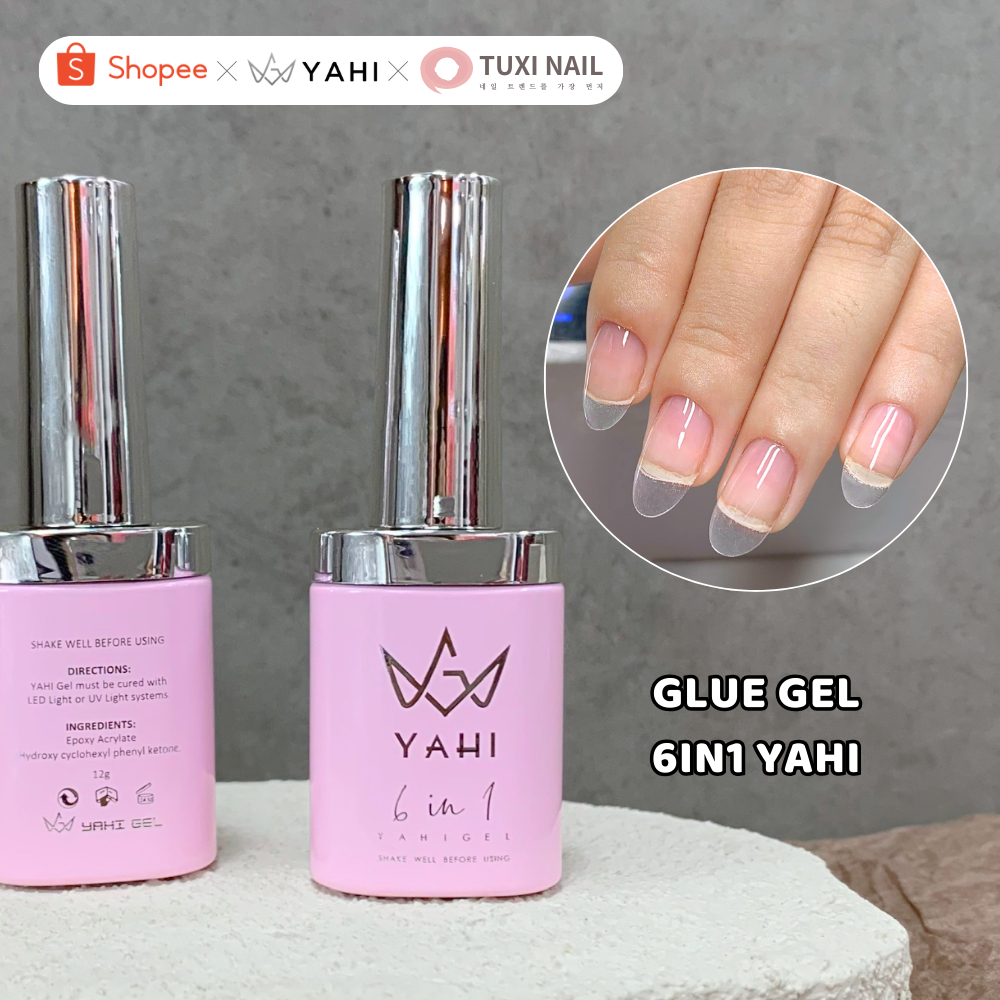 Glue gel gắn móng úp YAHI 6in1 [GBY]