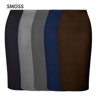 𝙎𝙈𝙊𝙎𝙎 Chân Váy Bút Chì Công Sở Dáng Dài 70CM Cạp Cao Xẻ Sau Nữ Thun Cotton Xịn Dày Co Dãn Basic Trơn (CVBC)