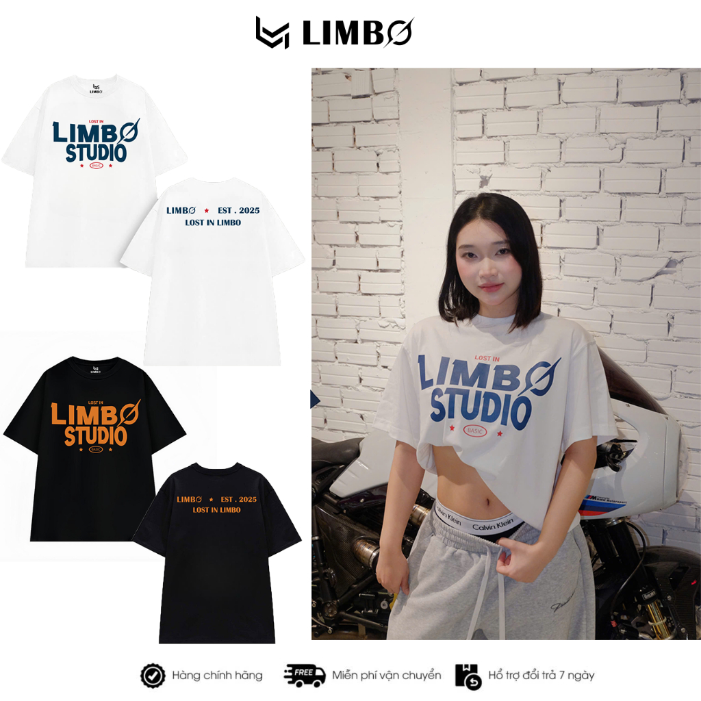 Áo thun Form Oversize Unisex ”LIMBO STUDIO” Cotton 250GSM LIMBO STUDIO