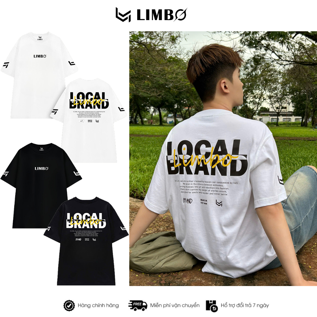 Áo thun “LOCAL BRAND” Form Oversize Unisex Cotton 250GSM LIMBO STUDIO