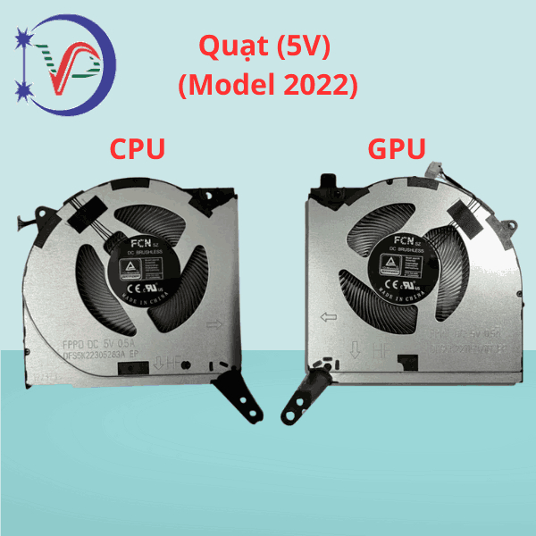 (NEW Zin) Fan quạt tản nhiệt cpu laptop Lenovo Legion 5-15IAH7 5-15ARH7 Y7000 R7000 Y7000P R7000P (5