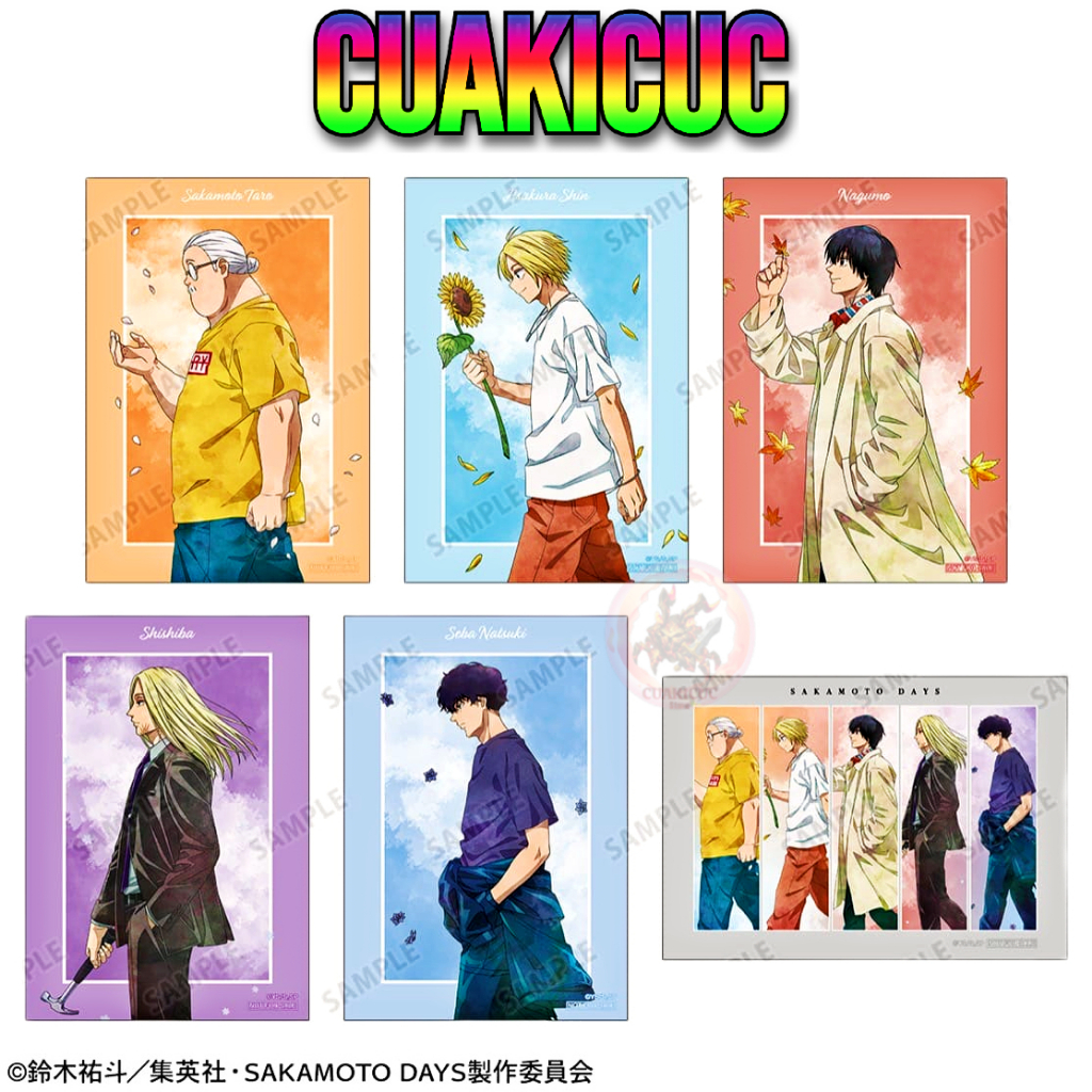 [HÀNG SẴN/CHÍNH HÃNG NHẬT BẢN] Postcard Animate Sakamoto Days - Đồ Trưng Bày Cao Cấp - Anime Sakamot
