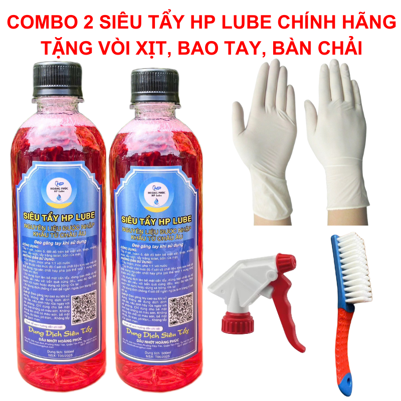 Dung Dịch Rửa Xe Không Chạm, Tẩy Lốc Máy, Rỉ Sét Ố Vàng, Đầu Bò, Tẩy Xe, Kim Loại HP LUBE 500ml