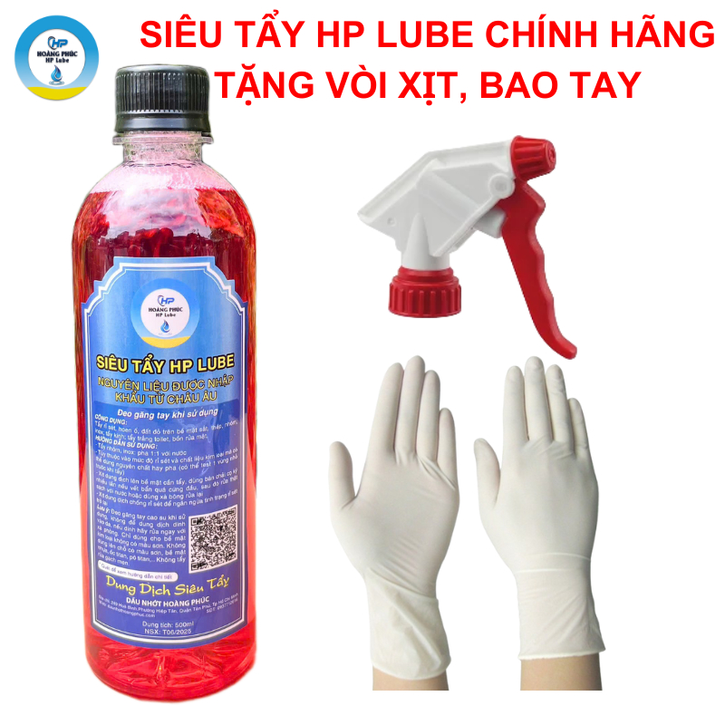 Dung Dịch Rửa Xe Không Chạm HP Lube, Tẩy Lốc Máy, Tẩy Ố Vàng Xe Máy, Tẩy Kim Loại, Kính, Inox,... 50