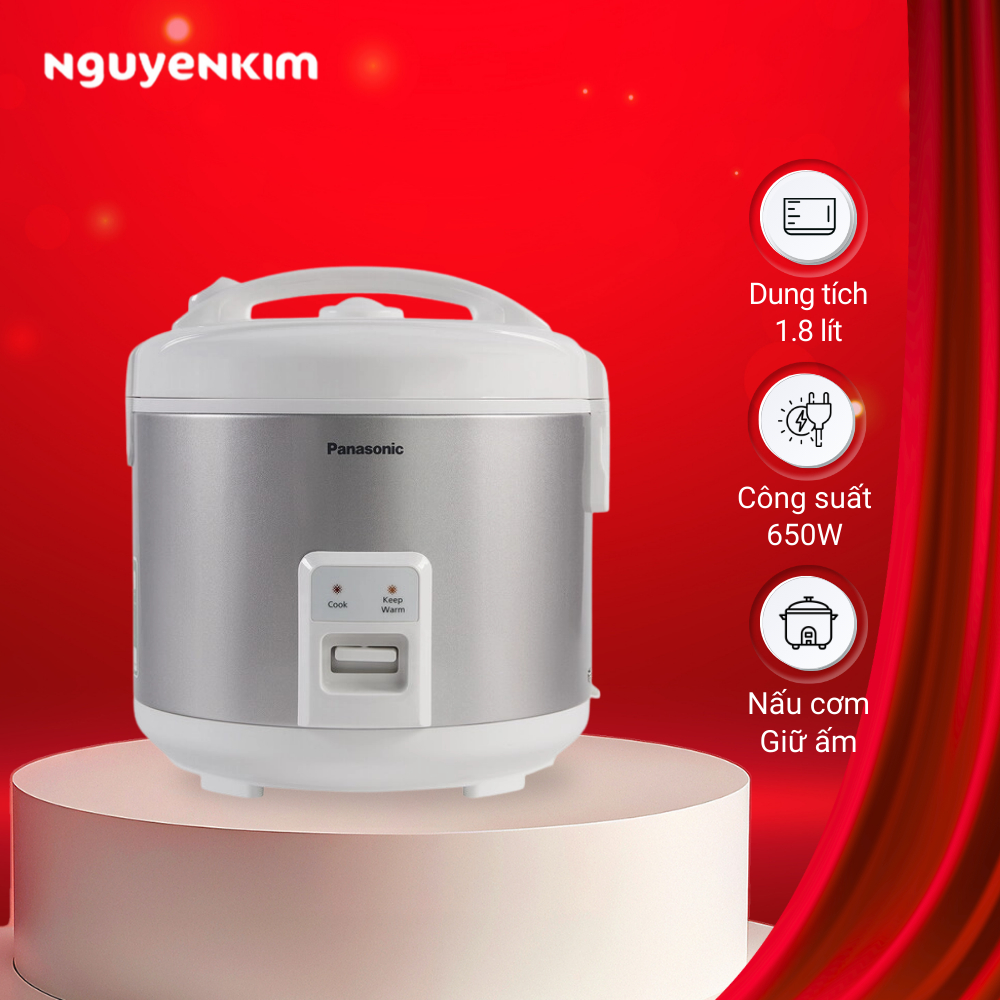 Nồi cơm điện Panasonic 1.8 lít SR-MVN18LRAX