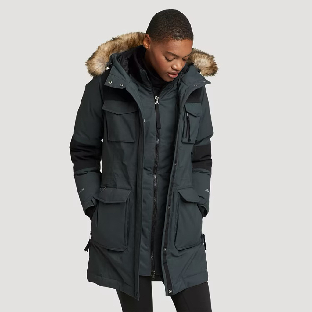 Áo khoác lông vũ đi âm độ cao (-43•C) Eddie Bauer, áo phao đi tuyết mùa đông chống nước