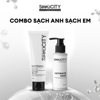 Combo Sạch Anh Sạch Em: Sữa Rửa Mặt 3 Tác Động 100g & Dung Dịch Vệ Sinh Nam Làm Sạch Ngăn Mùi 80ml