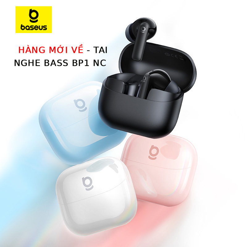 [MỚI VỀ - MÀU TRENDY] Tai Nghe Không Dây Baseus BP1 NC Chống Ồn Thông Minh,Chống Nước,Pin 41h,Chill Trọn Mọi Khoảnh Khắc | BigBuy360 - bigbuy360.vn