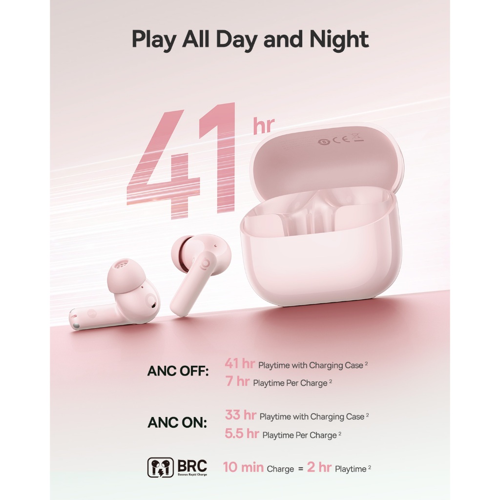 [MỚI VỀ - MÀU TRENDY] Tai Nghe Không Dây Baseus BP1 NC Chống Ồn Thông Minh,Chống Nước,Pin 41h,Chill Trọn Mọi Khoảnh Khắc | BigBuy360 - bigbuy360.vn