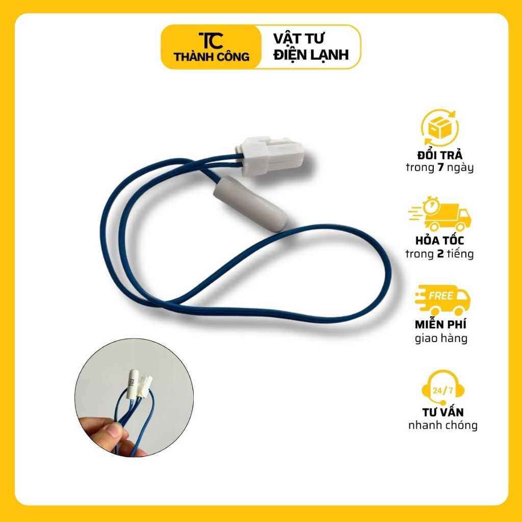 Sensor tủ lạnh TOSHIBA, đầu dò TOSHIBA, cảm biến tủ lạnh TOSHIBA, cảm biến xả băng cho tủ lạnh TOSHI