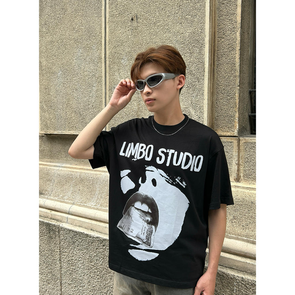 Áo thun “MONEY MOUTH” Form Oversize Unisex Cotton 250GSM LIMBO STUDIO