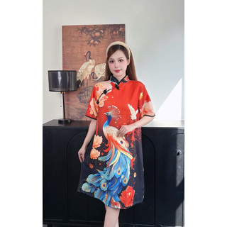 Đầm Sườn Xám Cách Tân 3D