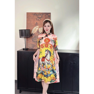 Đầm Sườn Xám Cách Tân 3D