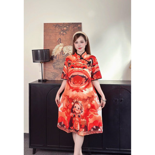 Đầm Sườn Xám Cách Tân 3D