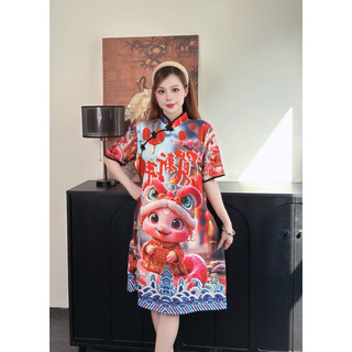 Đầm Sườn Xám Cách Tân 3D