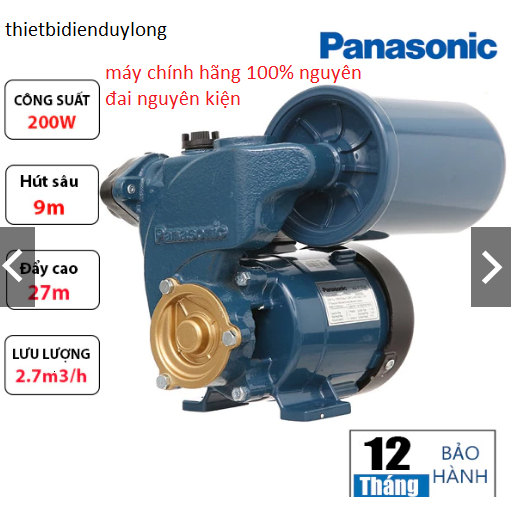 Máy Bơm Tăng  áp (125W/ 200W) Chính Hãng Panasonic (A-130JAK/ A-200JAK) hàng nhập