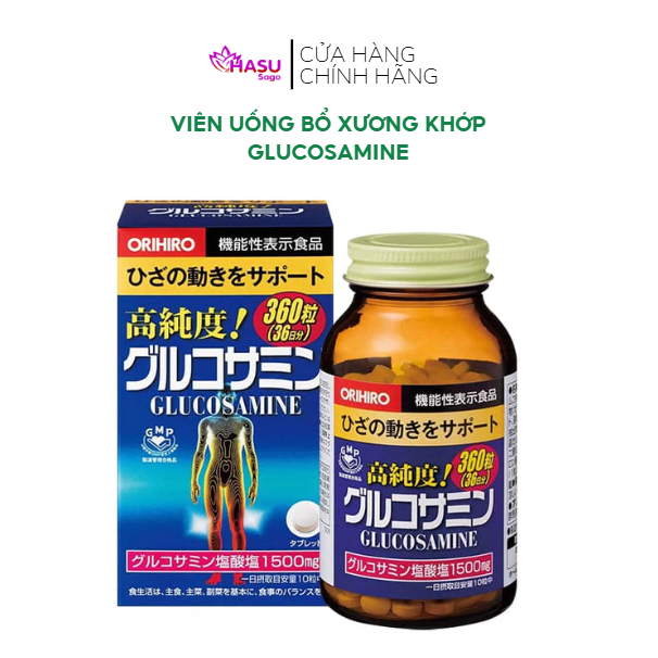 Viên uống bổ xương khớp Glucosamine 360 viên, 900v, 950v ORIHIRO Nhật Bản