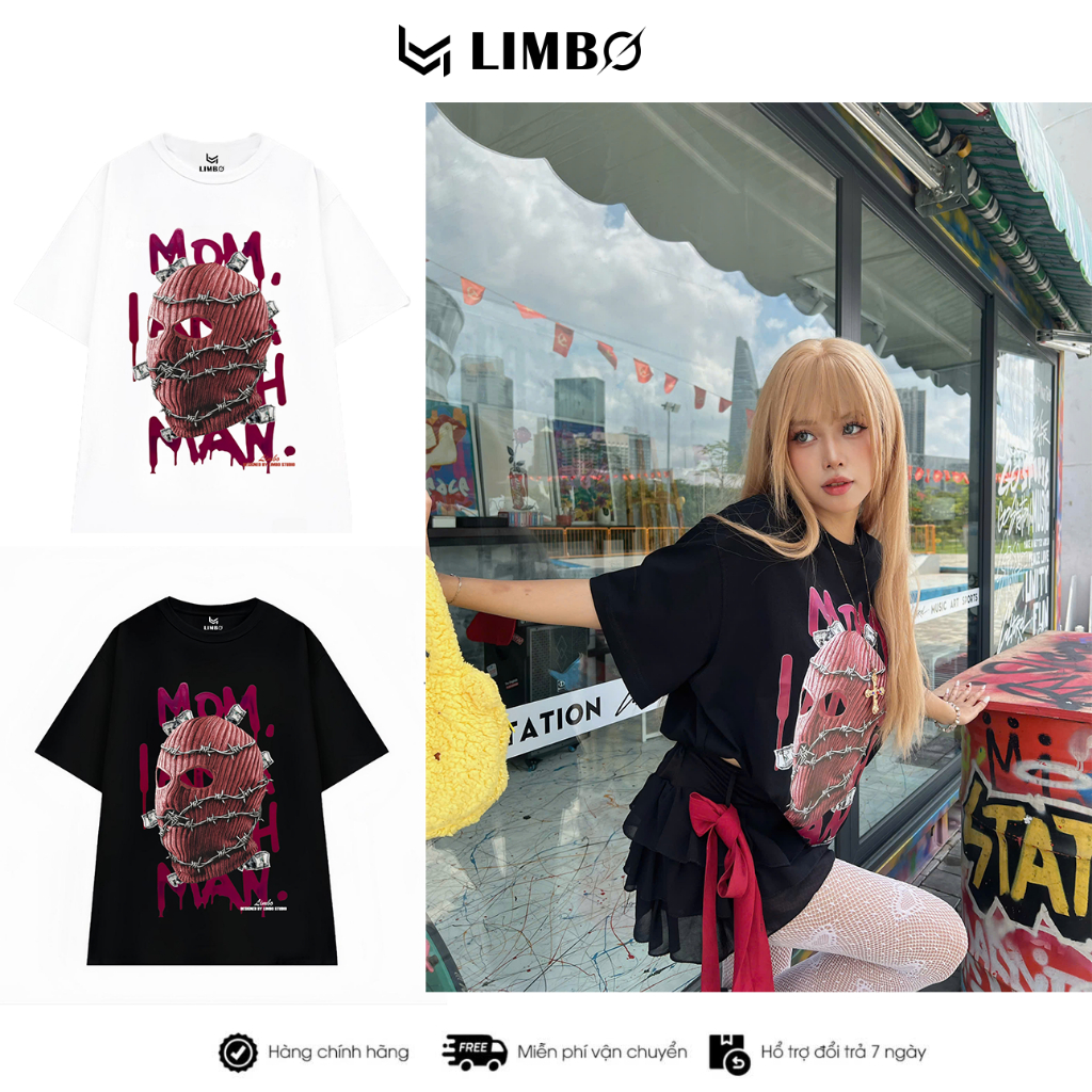 Áo thun “RICH MAN” Form Oversize Unisex Cotton 250GSM LIMBO STUDIO