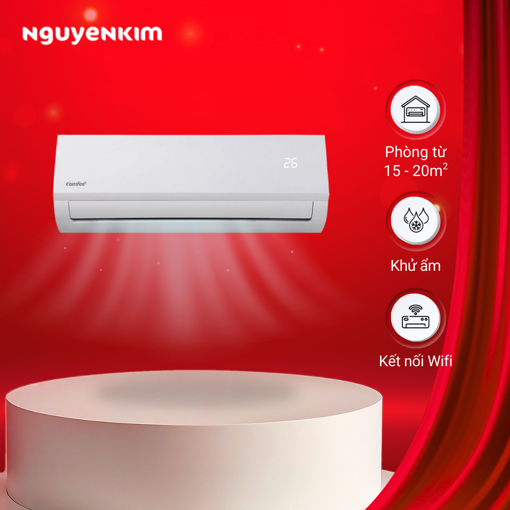 [Lắp đặt 0đ] Máy lạnh/Điều hòa Comfee 1.5 HP CFS-13FWFF-V