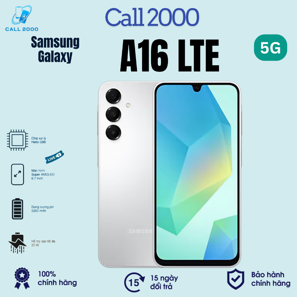 Điện Thoại Samsung Galaxy A16 LTE 4GB/128GB - Chính Hãng