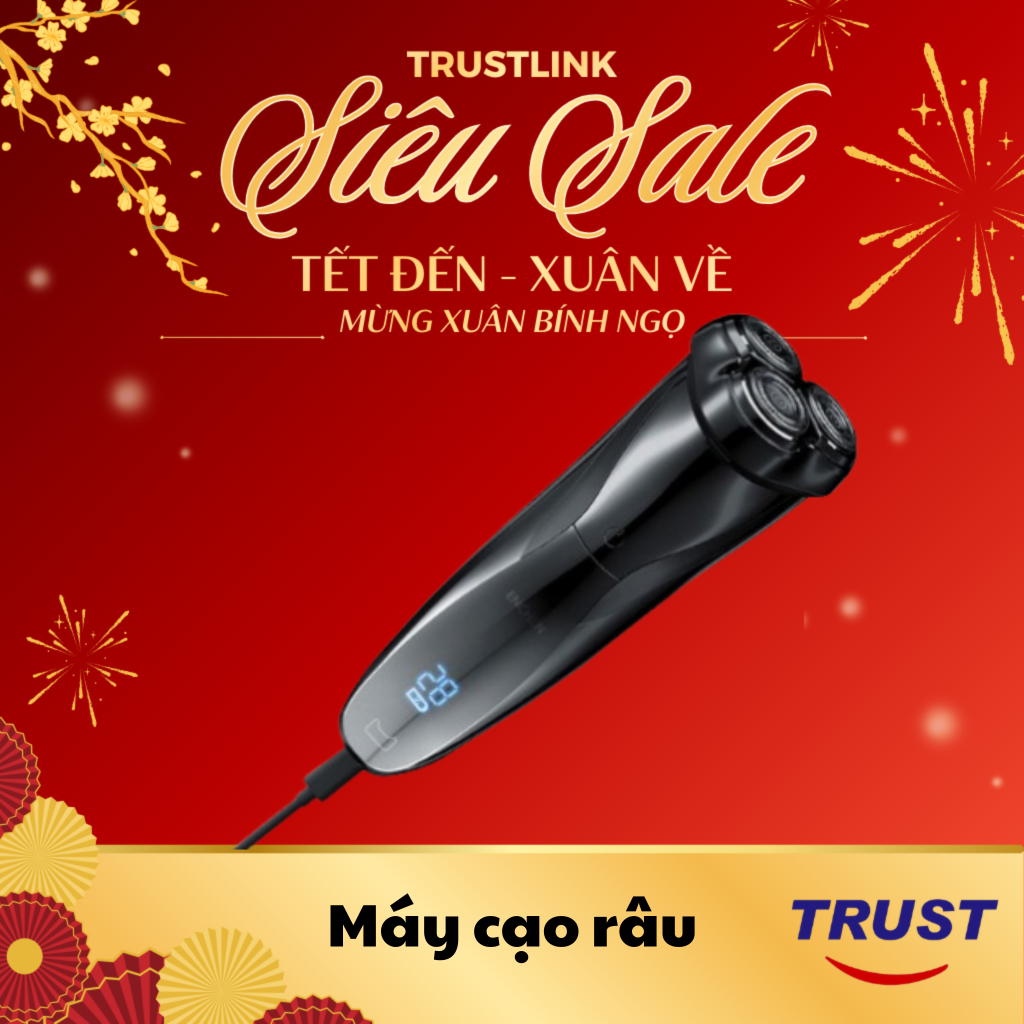 Máy cạo râu Enchen BlackStone 3 - Cạo khô và ướt, lưỡi cắt 3D, pin sạc, màu đen