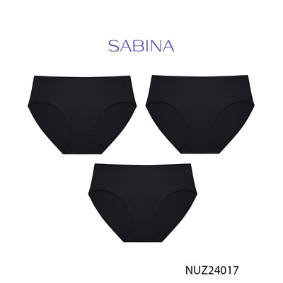 [Độc quyền Online] Combo 3  Quần Lót Lưng Vừa Cạp Cao Màu Trơn Panty Zone By Sabina NUZ24017