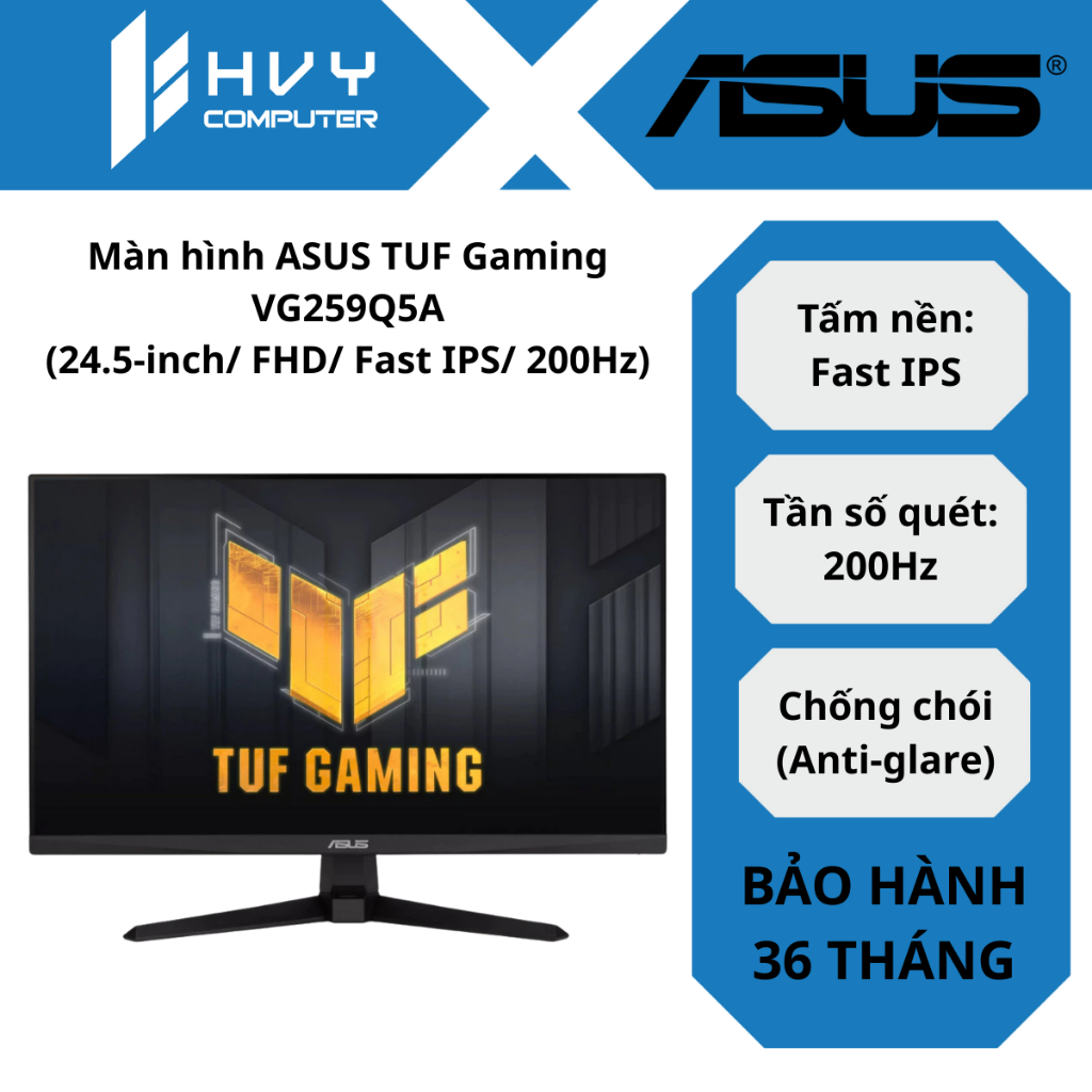 Màn hình ASUS TUF Gaming VG259Q5A (24.5-inch/ FHD/ Fast IPS/ 200Hz) - Hàng Chính Hãng