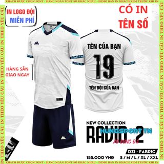 Mikal Ravid 2.0 quần áo bóng đá, nhận in tên số theo yêu cầu, in nhiệt không bong tróc, bền màu, sắc nét HUNGSPORT TN