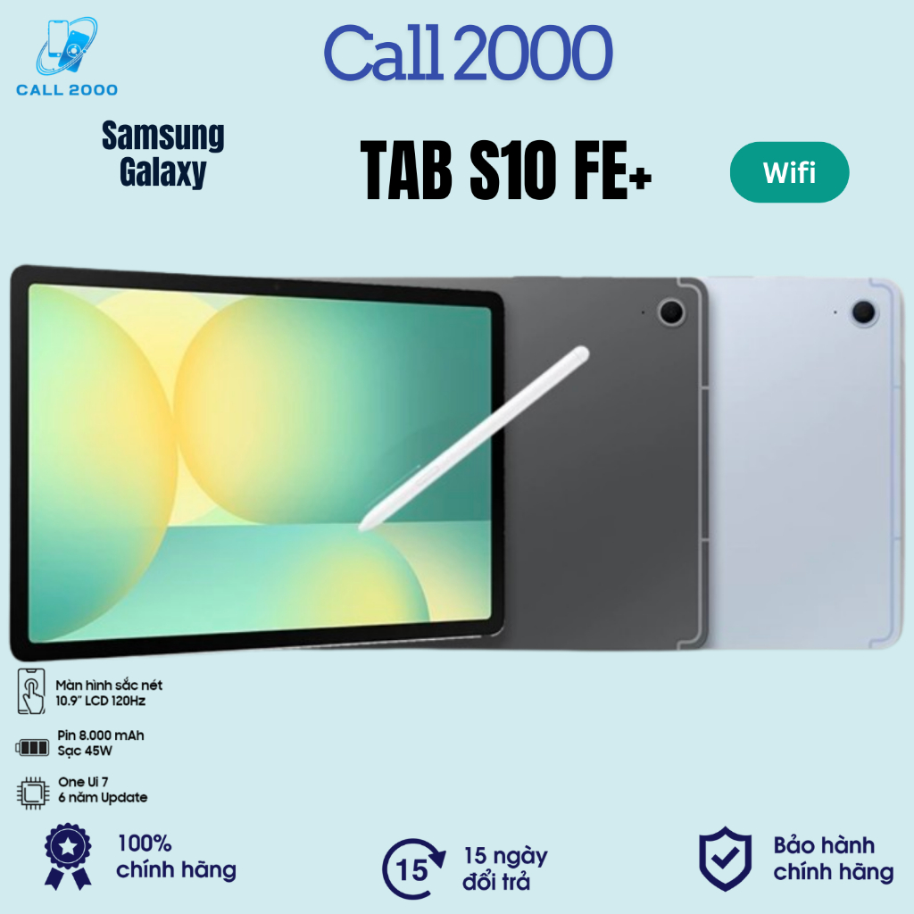 Máy Tính Bảng Samsung Galaxy Tab S10 FE Plus Wifi 8GB 128GB