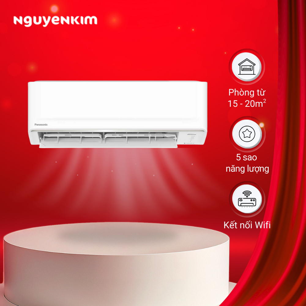 [Lắp đặt 0đ] Máy lạnh/Điều hòa Panasonic Inverter 1.5 HP CU/CS-PU12AKH-8