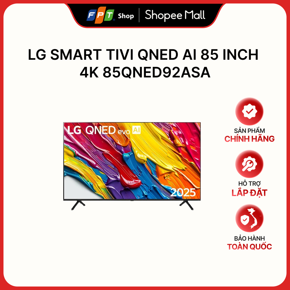 [Hàng chính hãng] LG Smart Tivi QNED AI 85 inch 4K 85QNED92ASA