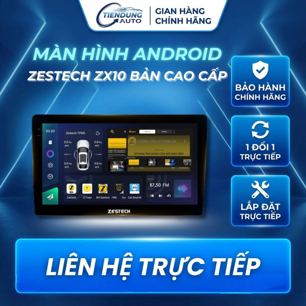 NEW 2026  Màn Hình Android Zestech ZX10 Bản Cao Cấp