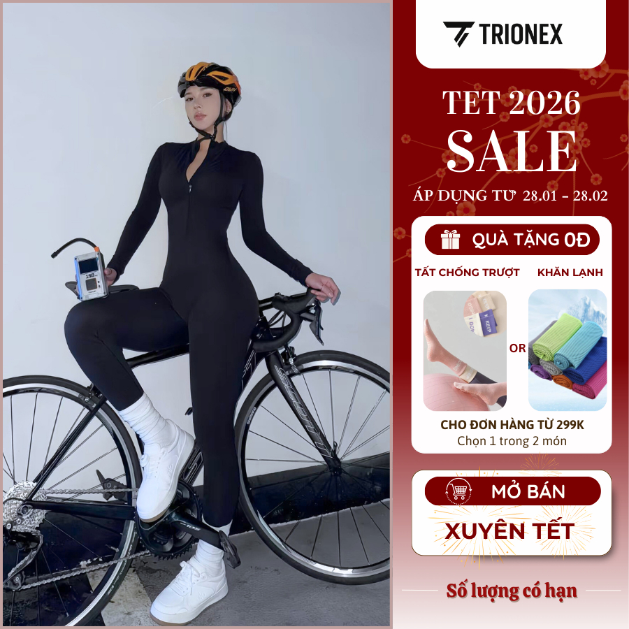 [TẶNG TẤT] [K208-Loại đẹp] Set thể thao nữ TRIONEX, bodysuit nữ, phù hợp tập gym, yoga, trekking, dạo phố, đi bơi | BigBuy360 - bigbuy360.vn