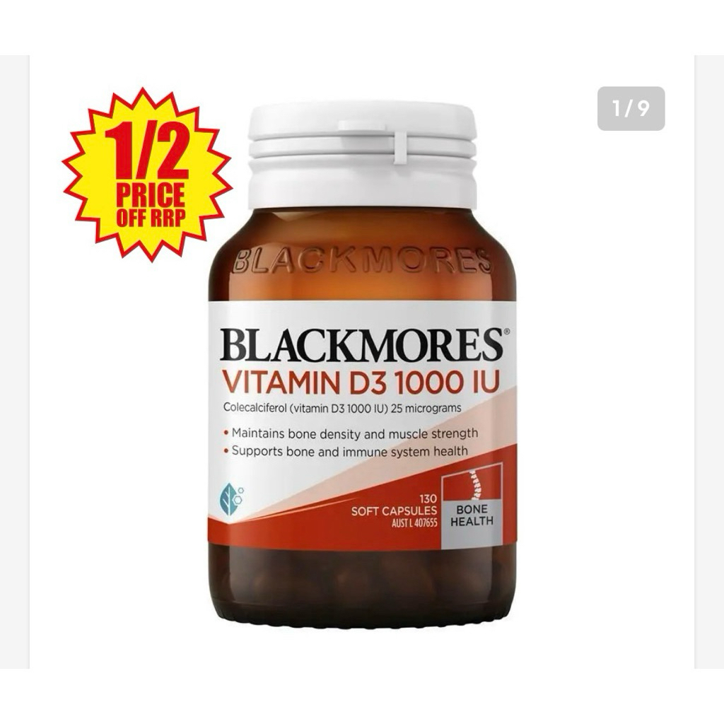 Blackmores vitamin d3 1000iu 130 viên, vitamin d3 blackmores cho người lớn từ 18 tuổi