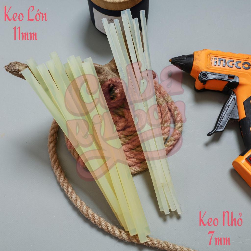 5 - 10 cây keo nến, đường kính 0.7cm (7mm)  và 1.1cm (11mm)