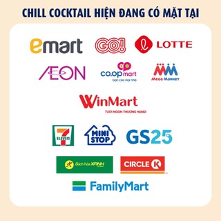 Combo 4 Thùng CHILL COCKTAIL LIGHT Mix 6 Vị (48 Lon x 320ml) Nước Cocktail Trái Cây Gu Nhẹ 3% Ít Cồn Sống REAL Là CHILL